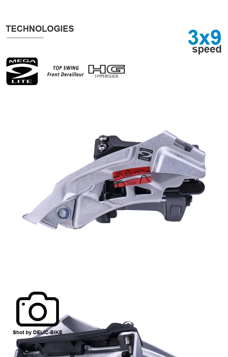 SHIMANO ALIVIO ALTUS Front Derailleur 3x9 Speed- TOP/ Down Swing FD-M371 FD-M370 FD-M4000-TS FD-M4000-DS FD-M2000 Original Parts