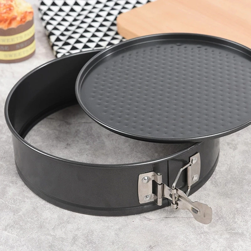 18/20/24/26/28 CM Pan Carbon Steel Baking Mold Bakeware Non Stick Spring Form Round Cake Baking Pan Cake Tool Kitchen Gadget