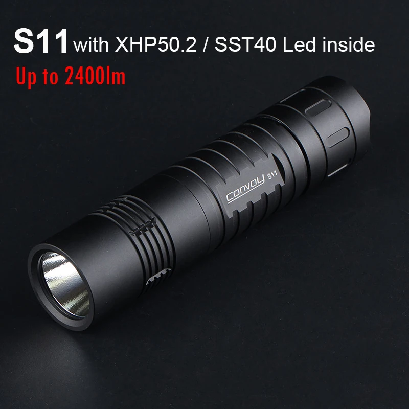 Convoy Flashlight S11 with XHP50.2 / SST40 LED inside Lanterna 26650 Torch Lantern Powerful Camping Hunting Fishing Flash Light