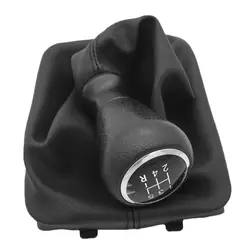 5 Speed Gear Shift Knob Shifter Collar Lever Stick Gaiter Boot Cover for Peugeot 206 Car Gear Shift Knob Lever Shifter Stick