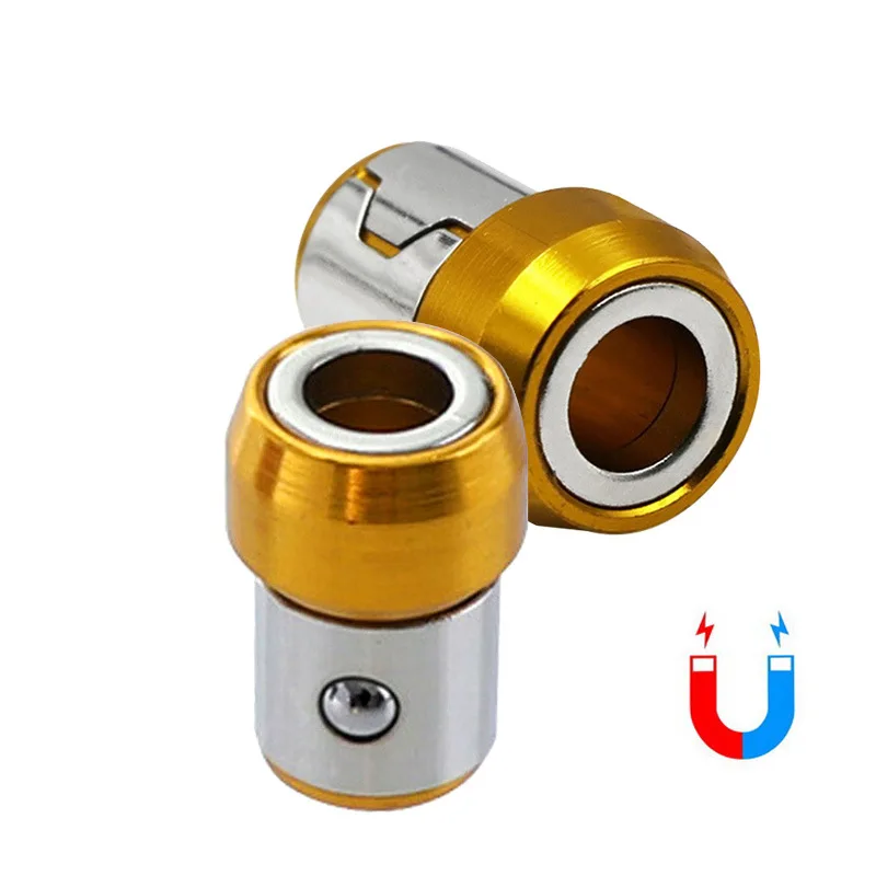 Đa Năng Vòng Nam Châm 1/4 "Kim Loại Vít Vòng Nam Châm Cho 6.35Mm Vít Chống Ăn Mòn Mũi Nam Châm mạnh Mẽ Nhẫn