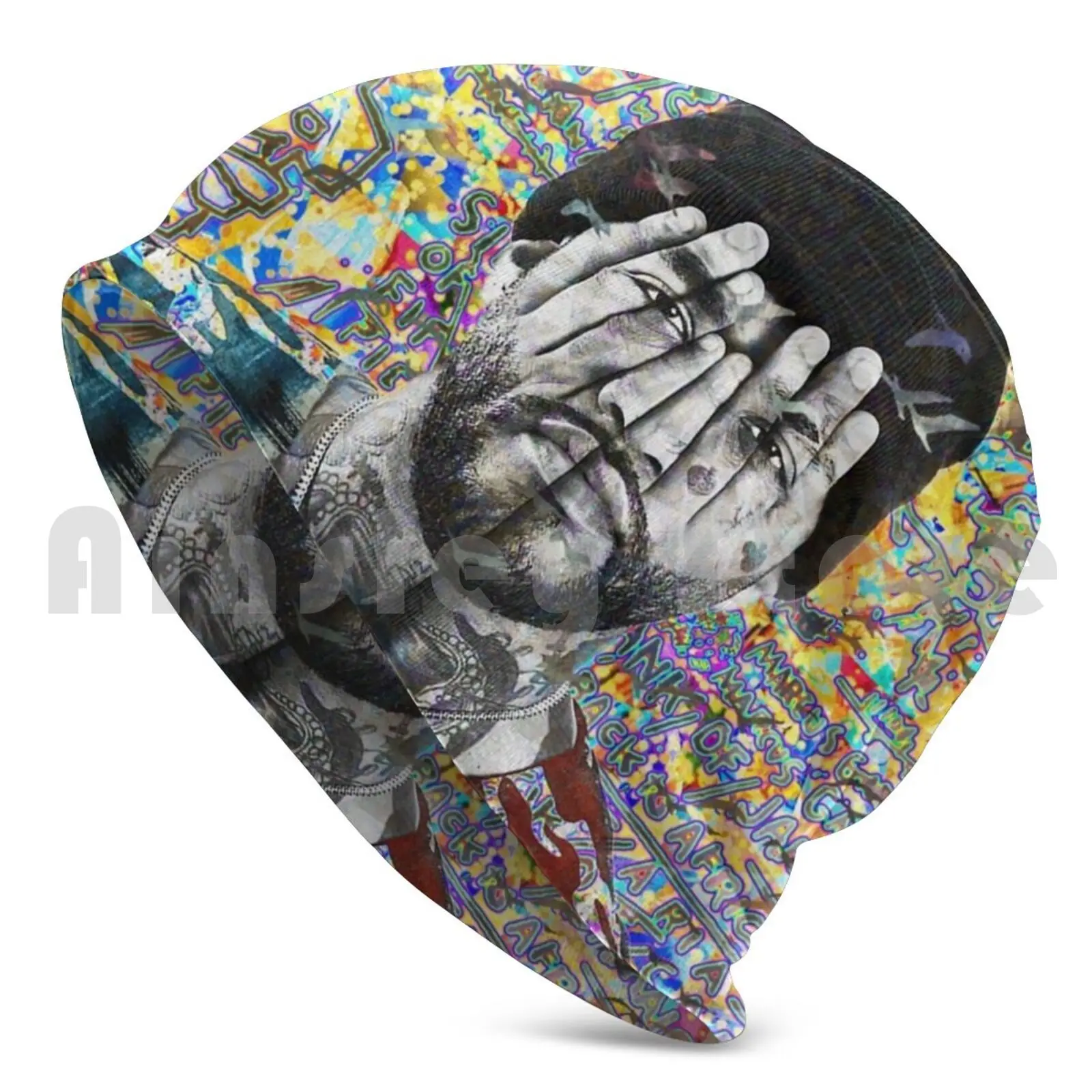 Joyner Lucas Portrait Artwork Beanies Knit Hat Hip Hop Joyner Joyner Lucas Lucas Hip Hop Rap Rapper Icon Music