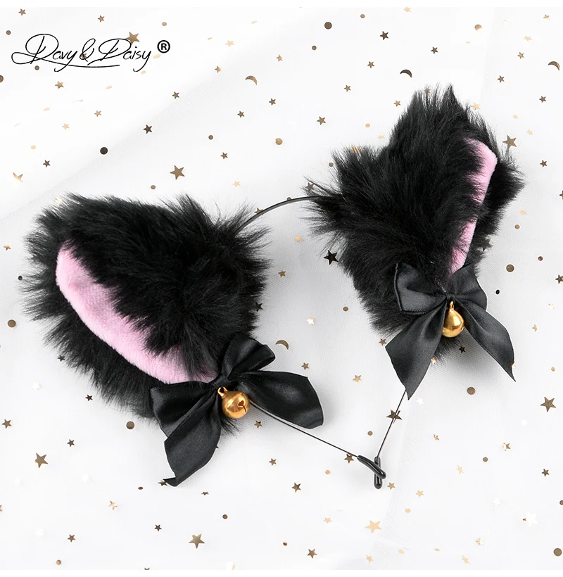 DAVYDAISY Cute 3 Pieces Anal Plug Set Choker Cat Ears Fox Tail Butt Plug Anal Toy Butt Toy Tail Plug Cosplay Adult Toy AC120