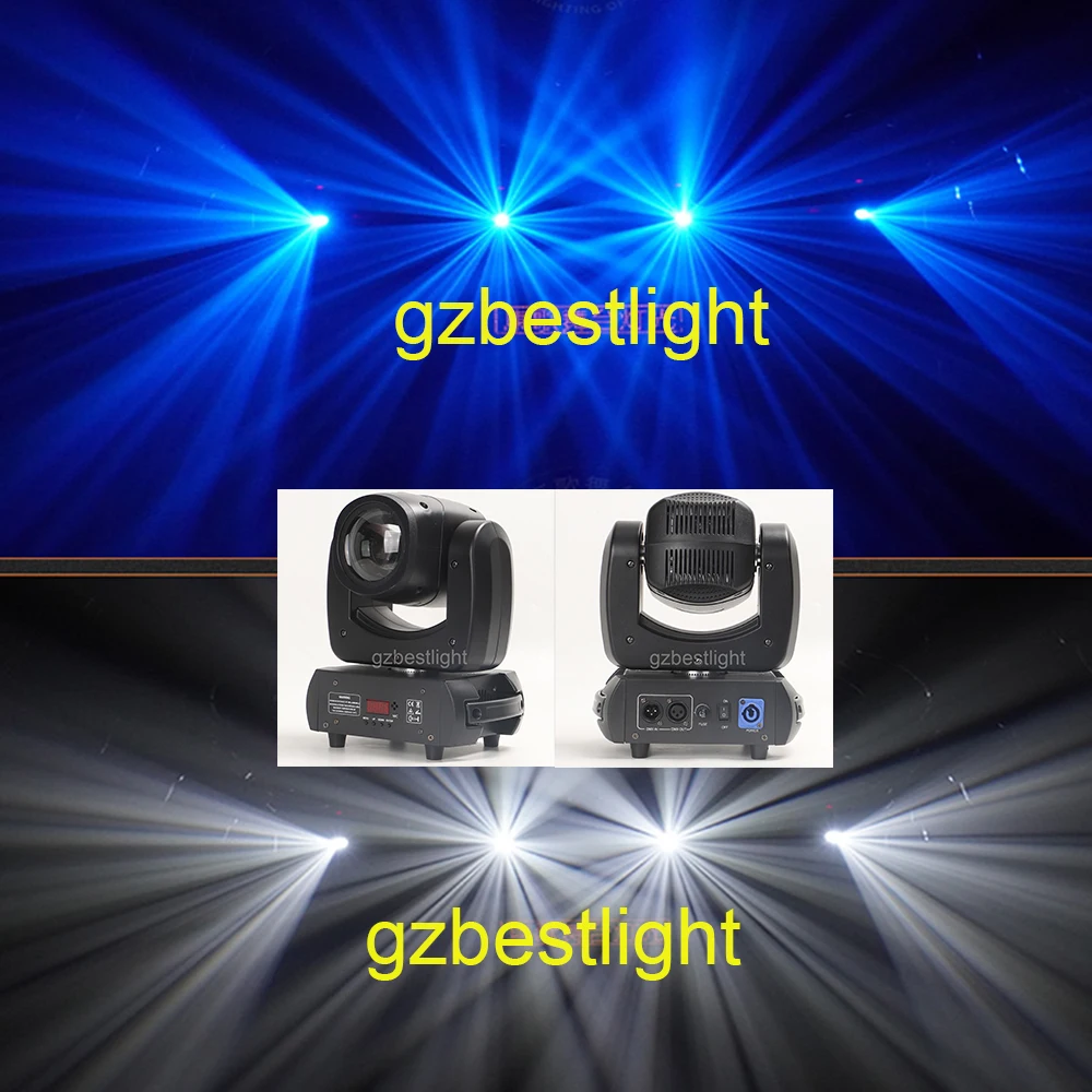 with flight case cabeza movil led beam 100watts 2r beam 100w 8-facet rotating prism with rainbow effect LED Strong Beam Spot