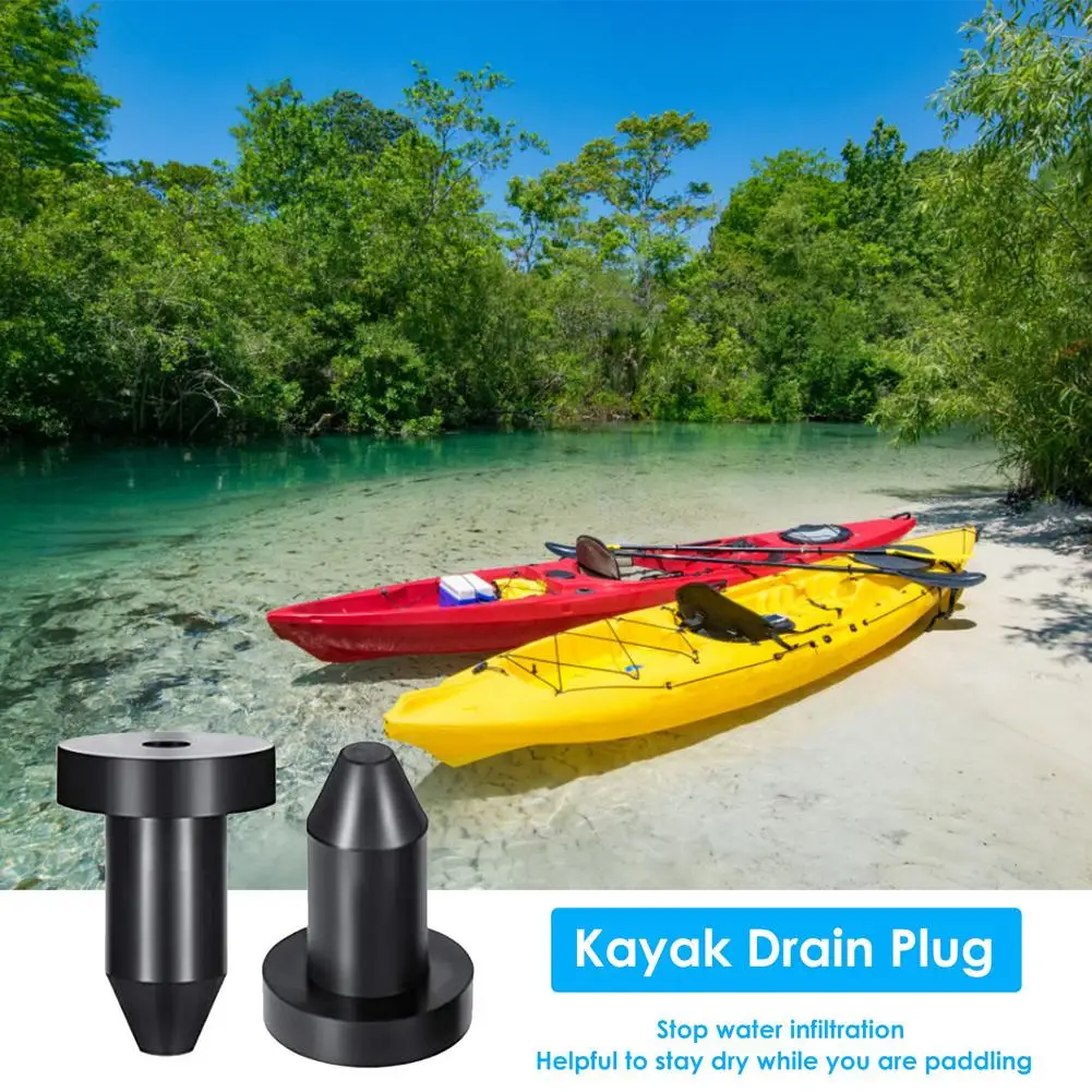 Fitting 1/2 Inch Kayak Drainage Hole 6pcs Durable Drain Plug Push-In Rubber Water Retaining Drain Plug Kayak Boat Accessories