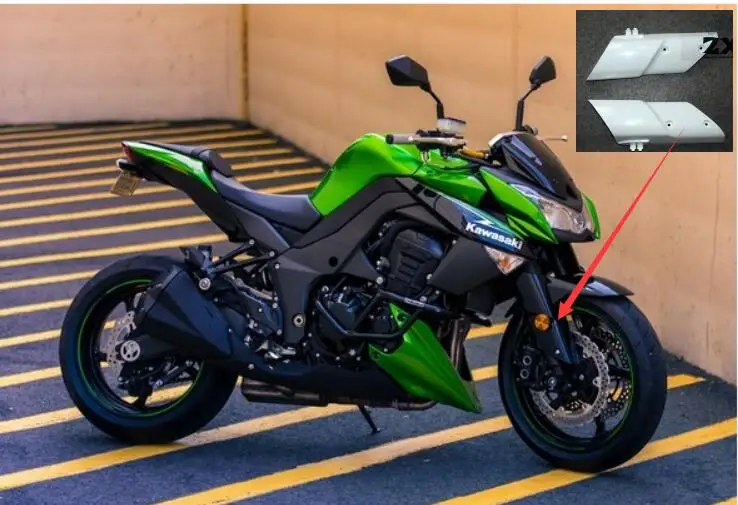 

Z1000 пара боковая обтекатель Крышка Обшивка Кронштейн чехол для kawasaki z1000 2010 2011 2012 2013 2014 передний амортизатор впрыска