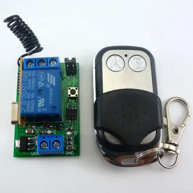 Relais de retard sans fil 12V 433M commutateur de télécommande, contrôleur de moteur de véhicule électrique pour maison intelligente