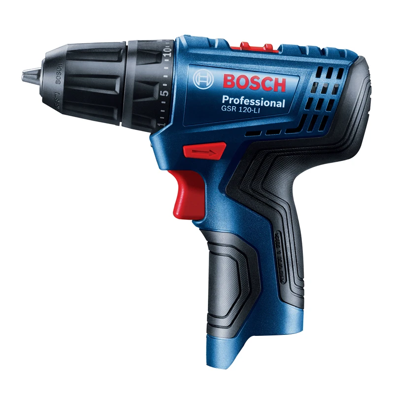 Bosch GSR 120-LI Wireless Drill 12V Electric Drill Household Cordless Electric Screwdriver Bosch Power Tools (Bare Metal)