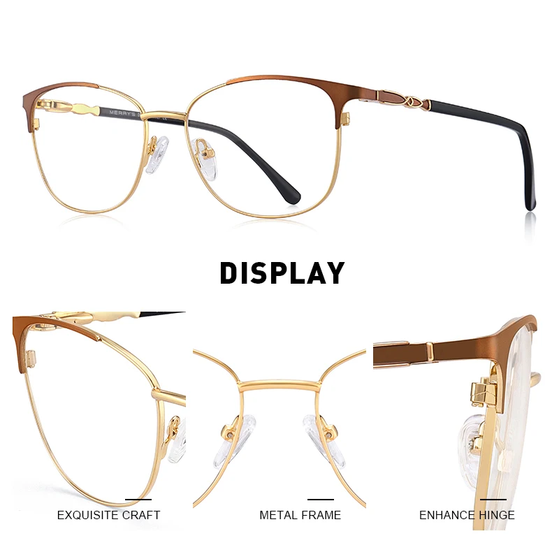 MERRYS DESIGN Women Retro Cat Eye Glasses Frame Ladies Fashion Eyeglasses Myopia Prescription Optical Eyewear S2015