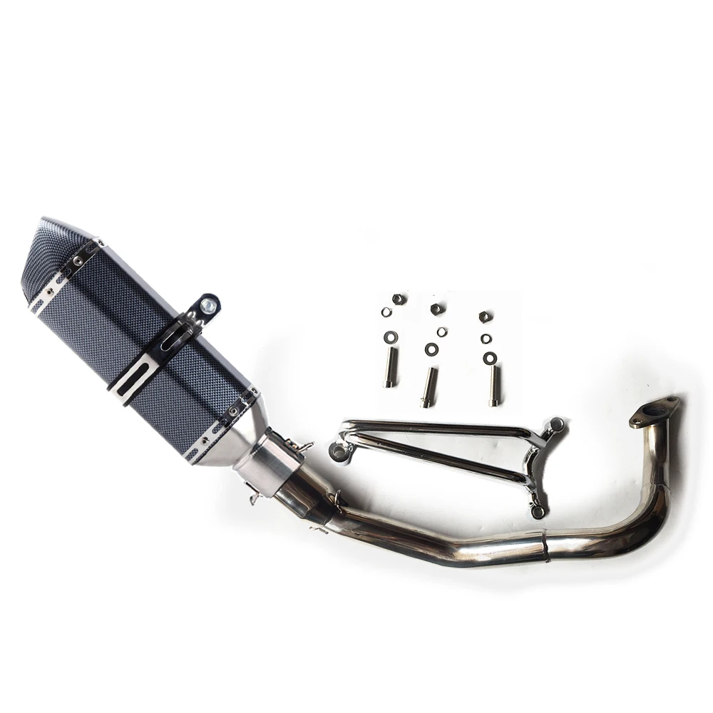 Slip On For SUZUKI ADDRESS V125S V125 GALLERY Exhaust Motorcycle Performance V125 Steel Tube Muffler Escape