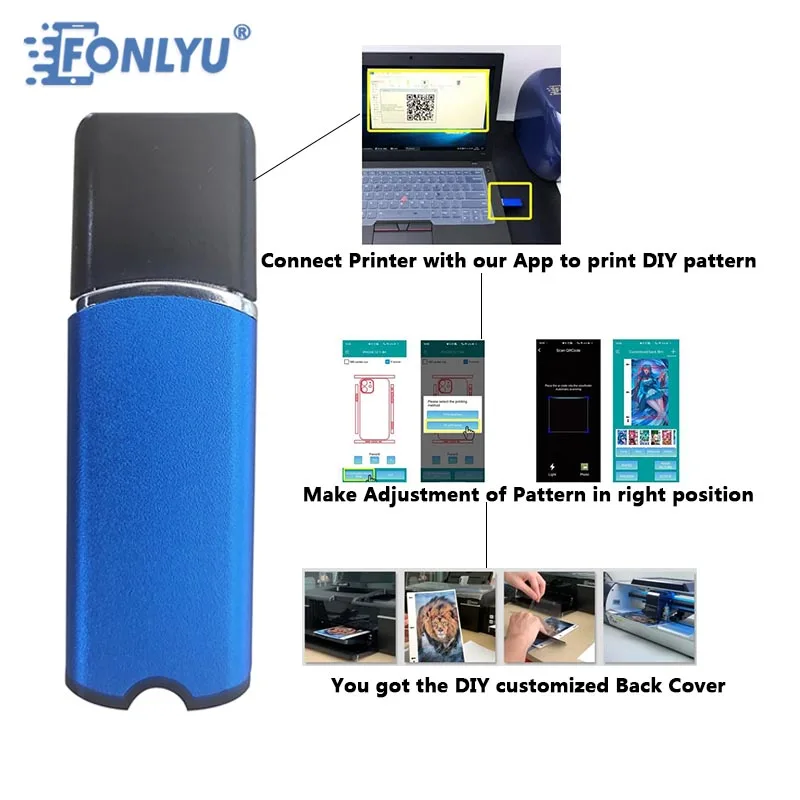 

FONLYU Dongle USB For Connect Printer with APP For FONLYU Hydrogel Film Cutting Machine Hydrolic Plotter DIY Back Cover Film