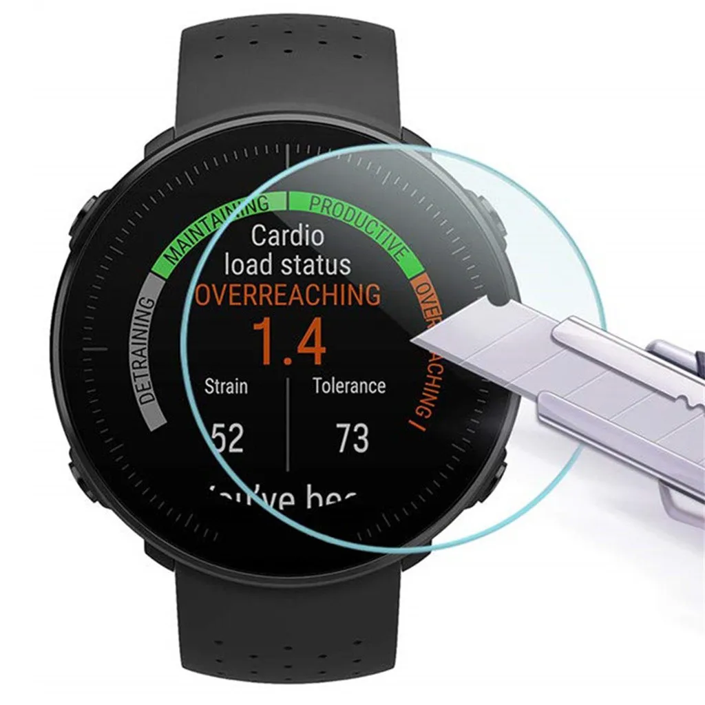 Film Pelindung Kaca Keras untuk Polar Vantage V/M/V2/M2/Bersatu/Menyala 2/Grit X/Pacer Pro/M430/M400 Penutup Pelindung Layar Jam Tangan