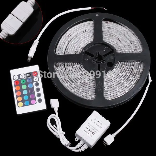 LED strip 5050 12V flexible light 60 leds/m,5m/lot Warm White,White,Blue,Green,Red,Yellow,RGB