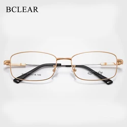 BCLEAR Memory Alloy Business Men Optical Eyeglasses Frames Full Rim Unisex Spectacle Frame Ultra Light Myopia Presbyopia Eyewear