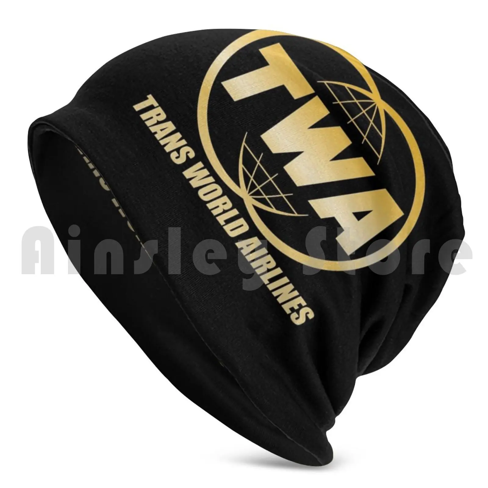 Trans World Airways Twa Retro Beanies Knit Hat Hip Hop Cool Retro Trans World Twa 60s 70s 80s