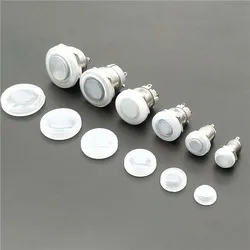 10Pcs 10mm 12mm 16mm 19mm 22mm 25mm Metal Push Button Switch Protection Cover Silicone Waterproof Dust Cap