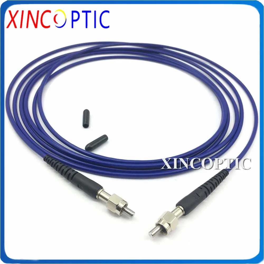 SMA905-SMA905 Silica Metal Ferrule MM SX 300um(UV-VIS~200-1100nm,~0.22NA),1/2/3M,Armored Fiber Optic Patch Cord Cable