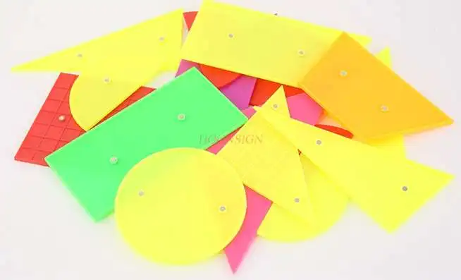 Triangular magnético, circular, cuadrado, trapezoidal, rectangular, geométrico, gráfico, material de enseñanza para profesores