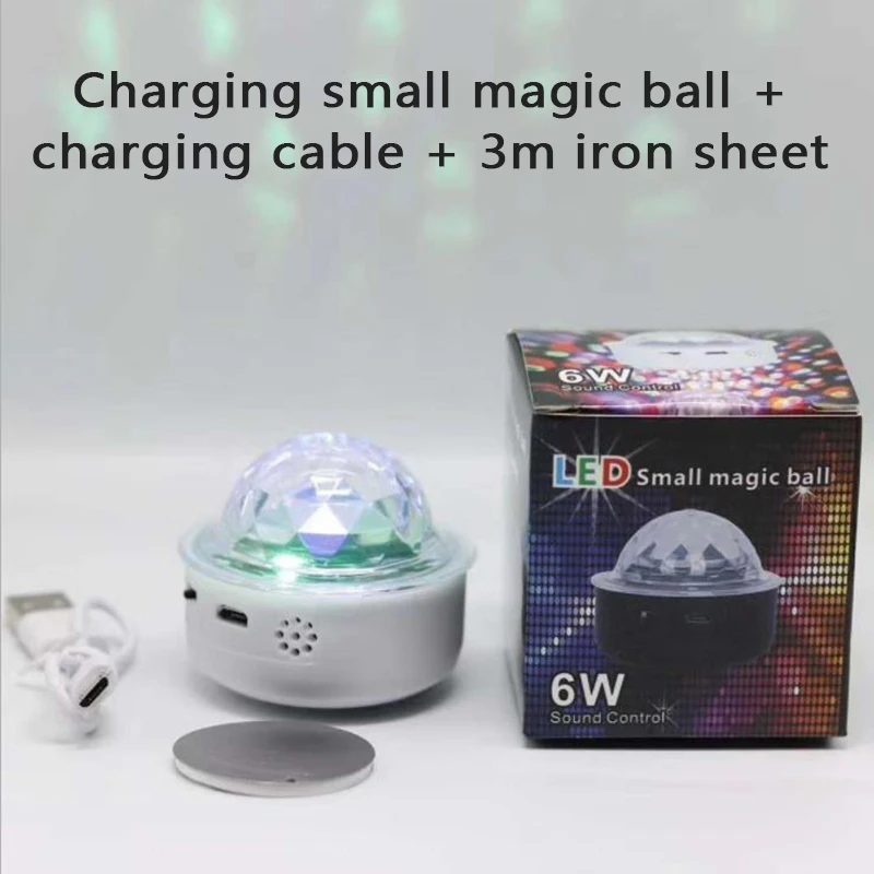 3 واط صغير LED تأثير ضوء المرحلة الداخلية المحيطة ديكور الإضاءة القابلة لإعادة الشحن ليزر ديسكو الكرة مع وظيفة التحكم الصوتي