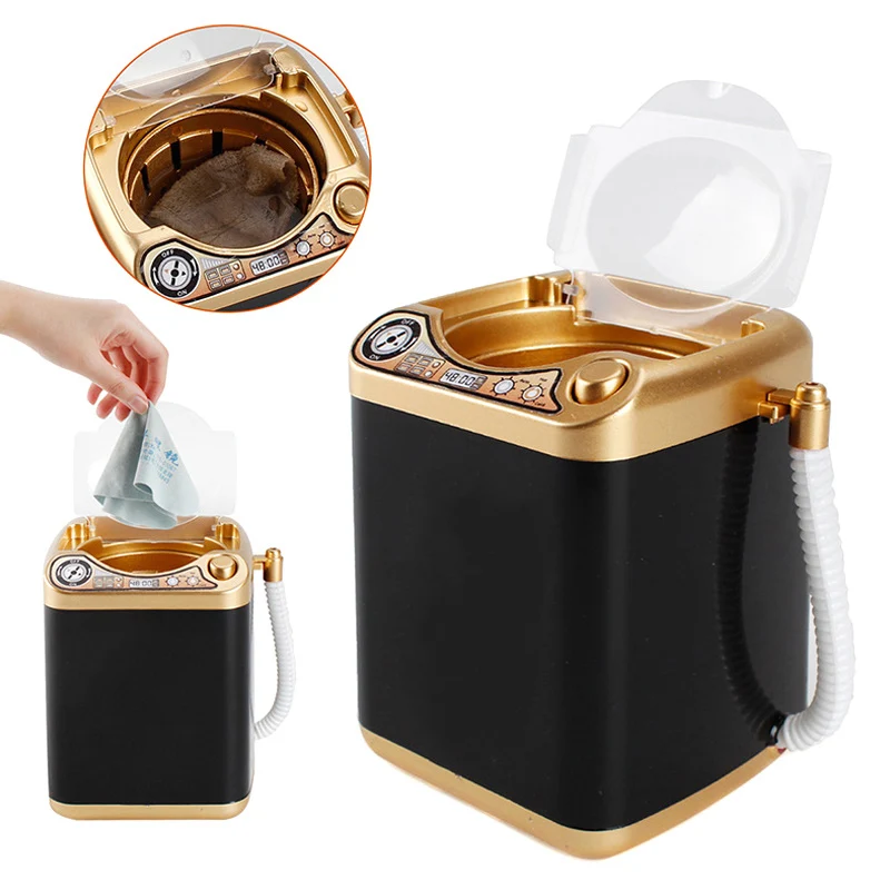 Mini Electric Washing Machine Toys Makeup Brush Cleaner Device Automatic Beauty Sponge Brushes Washer Tool