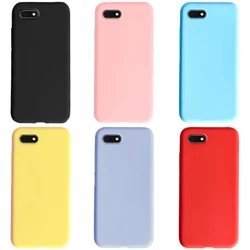 Candy Color Silicone Case For Huawei Y5 Prime 2018 Case Huawei Y5 2018 Soft TPU Back Cover Cases For Huawei Y5 Lite 2018 DRA-LX5