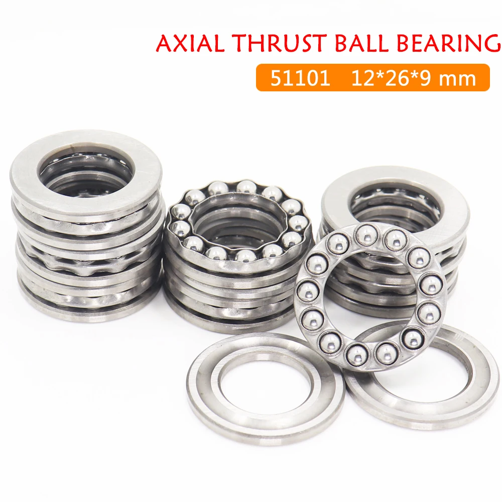 51101 Thrust Bearing 12*26*9 mm ( 8 PCS ) Axial 51101 Ball Bearings 8101