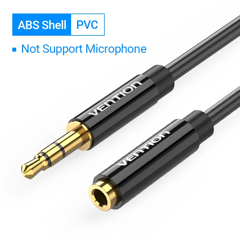 Vention 3.5mm Audio Verlengkabel Jack 3.5mm Man-vrouw AUX Kabel voor Hoofdtelefoons Huawei P20 iPhone 6s MP4 Speler AUX Kabel