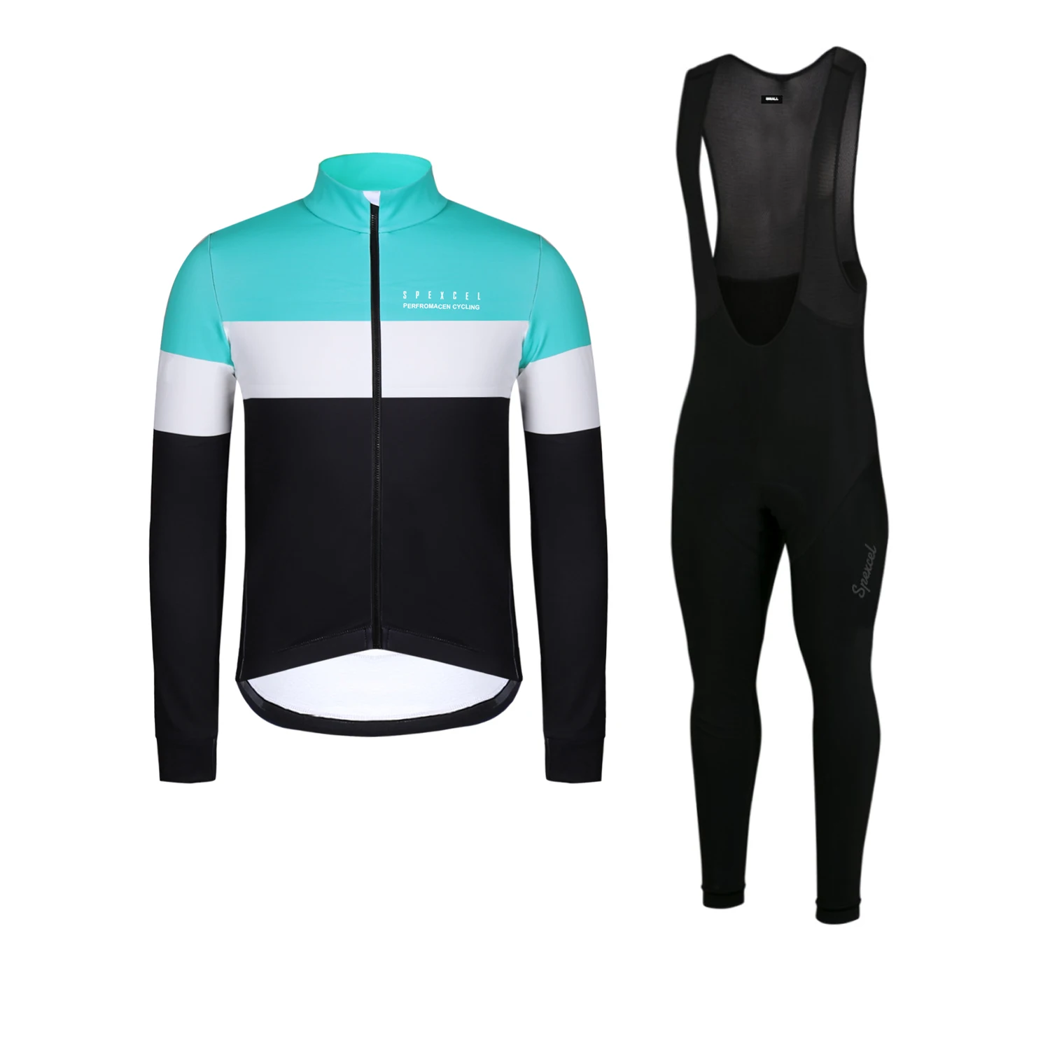 SPEXCEL 2021 najnowszy Top Quality męska zima Thermal Fleece jazda na rowerze golf i spodnie na szelkach zestaw ciepła tkanina polarowa z zamkiem błyskawicznym kieszeń