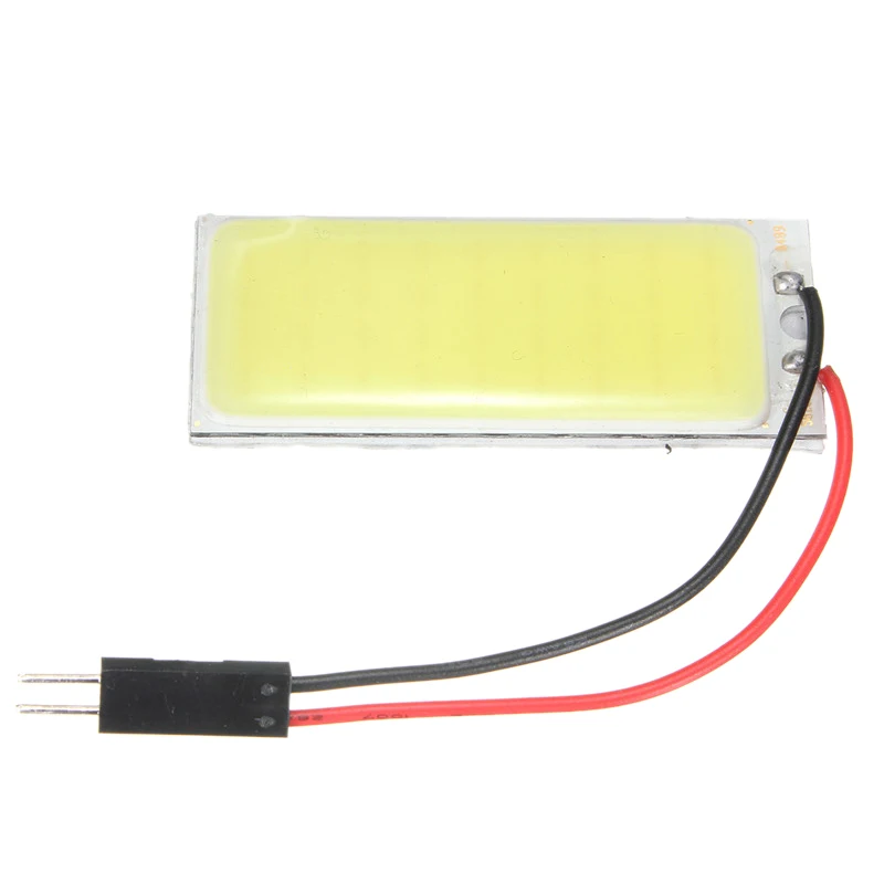 Promotion! 501 BA9S Festoon Dome Interior 36 LED COB Adapter Panel Light Bulb DC12V Pure White