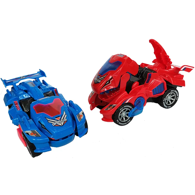 Voiture à roue universelle, jouet Musical pour enfants, jouet lumineux, déformation de direction automatique, voiture dinosaure