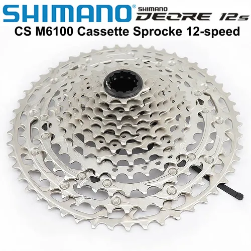 Imagen 2 del producto Shimano Deore M6100 casete de 12 velocidades Micro Spline K7 12V bicicleta de montaña rueda libre 12S 10-51T piezas de bicicleta MTB