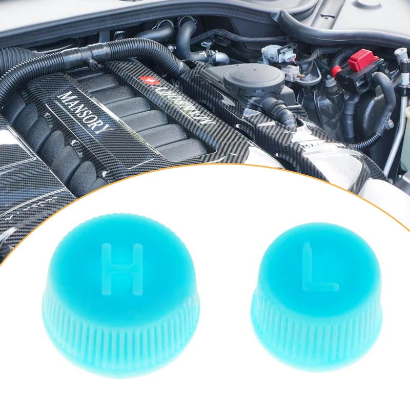 2pcs Car Air Conditioning R134a Charging Service High/Low Side Port Caps for Toyota Honda Nissan Ford for vw Etc Car  cessories