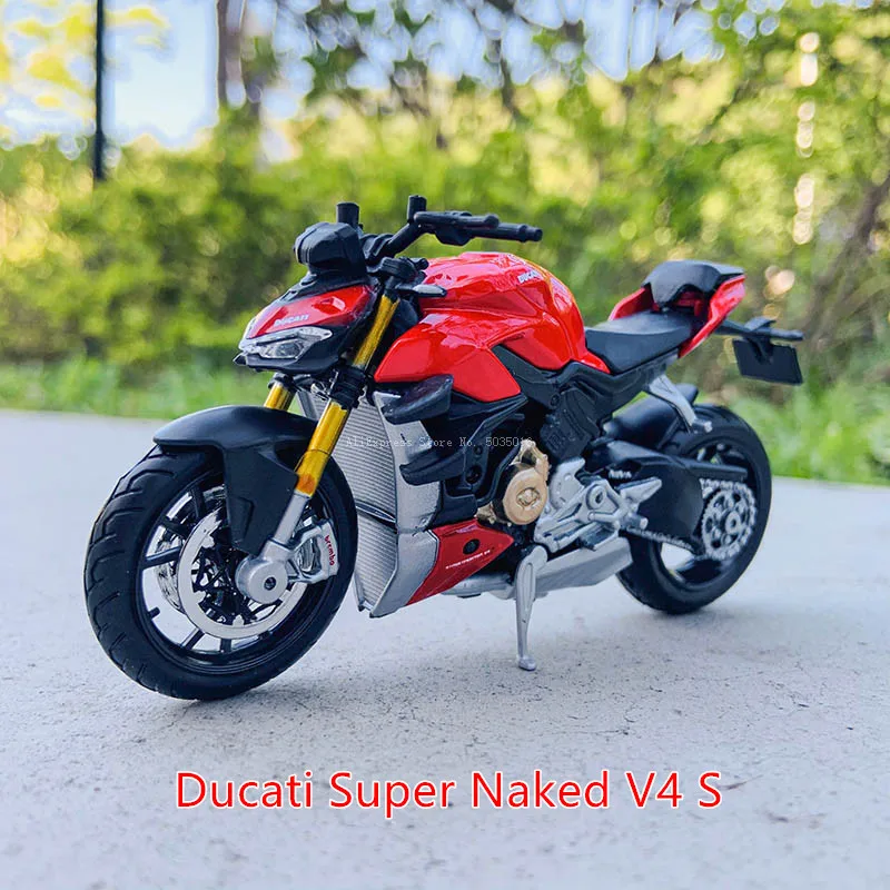 Maisto 1:18 Ducati Monster 2021 Super Naked V4 S original authorized simulation alloy motorcycle model toy car gift collection