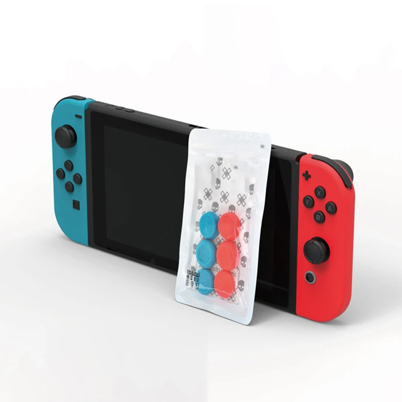 Crânio & co. JoyCon Thumb Grip Set, Capa Joystick para Interruptor e Interruptor, OLED-Interruptor Joystick, FPS, CQC