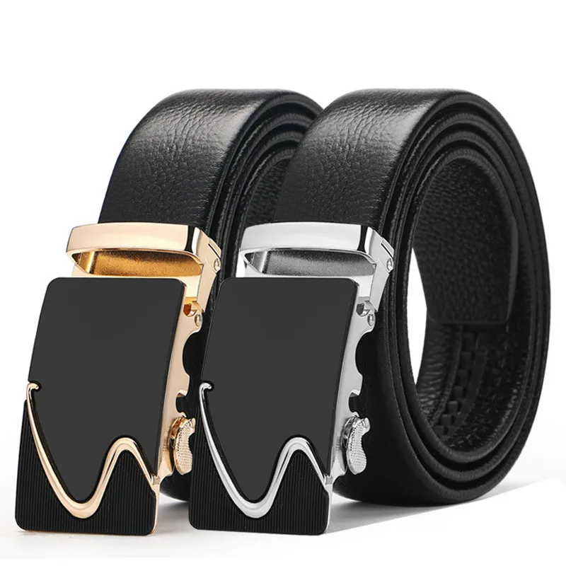 

New Hot Selling Men Belt Fashion Alloy Automatic Buckle Belt Business Affairs Casual Decoration Belt Men's Belts Luxury Brand