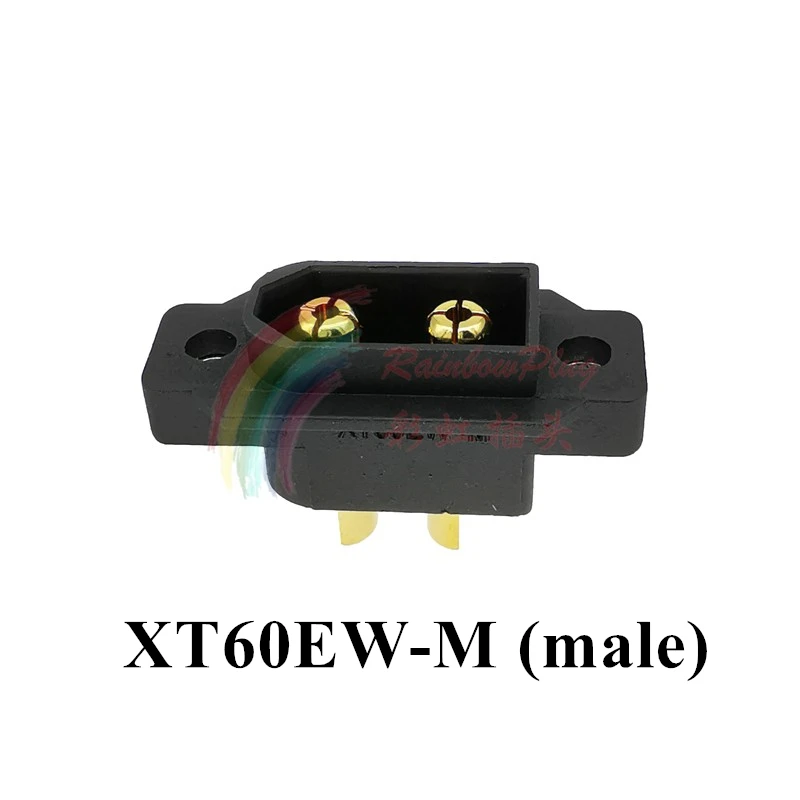 AMASS Black XT60W XT60EW Waterproof Plug Gold-Plated Bullet Connectors Male and Female for RC Aircraft Drone Lipo Battery