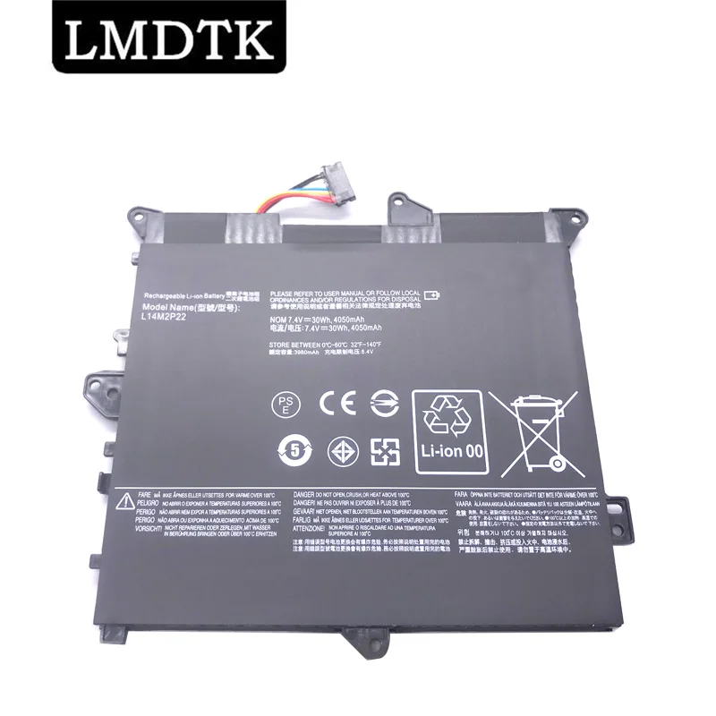 

LMDTK Новый L14M2P22 Аккумулятор для ноутбука Lenovo Flex 3-1120 3-1130 80lx001руководства планшета 7,4 V 30WH