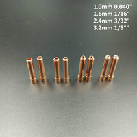 10N24S 2.4mm 1.0mm,1.6mm,3.2mm TIG Short Collet Tips For WP17 18 26 TIG Welding Torch Series 8pcs
