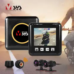 VSYS F6X DVR per Moto a 2 canali con TPMS e modalità di parcheggio fotocamera Moto SONY Starvis Night Vision impermeabile Moto Dash Cam