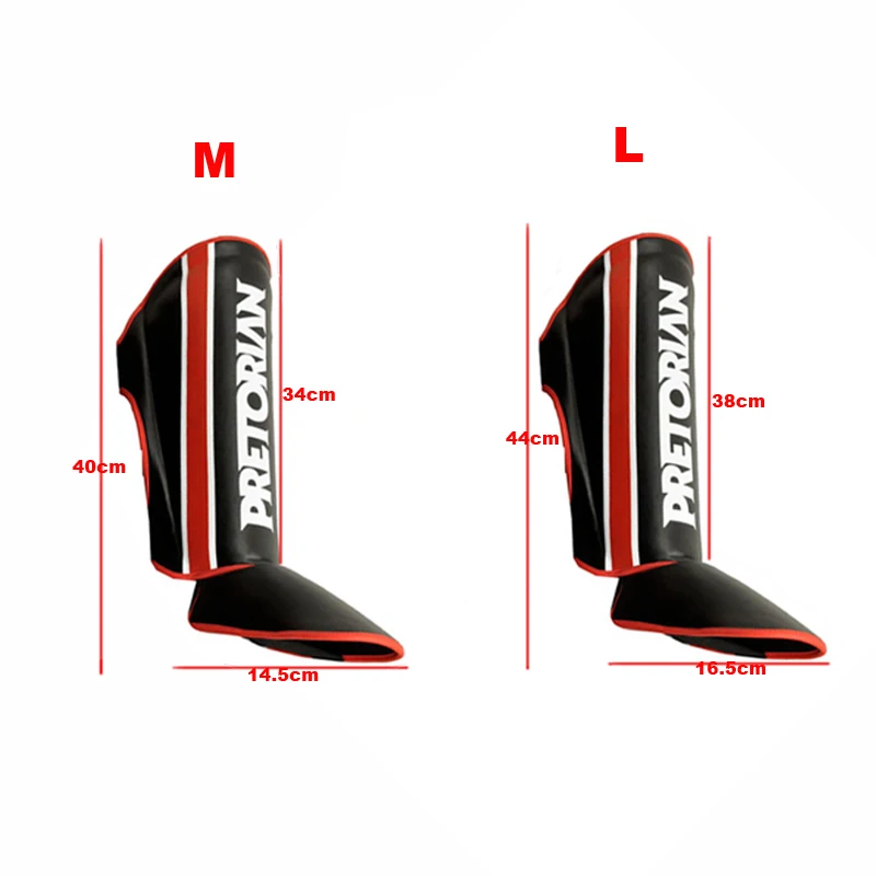 Profession 5 Colors Pretorian Shinguards Greaves Instep Mma Foot Muay Thai Twins Fighting Men Mma Shin Guard for Training