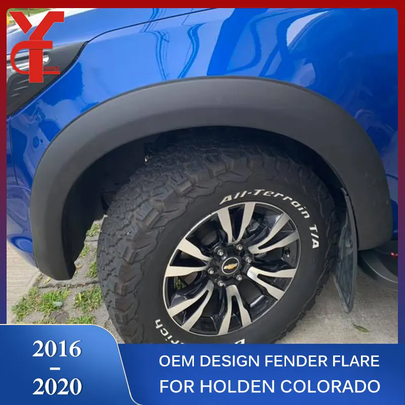 OEM design Fender Flares For Chevrolet Holden Colorado 2017 2018 2019 2020 Double Cab Wheel Arch Mudgurds Accessories