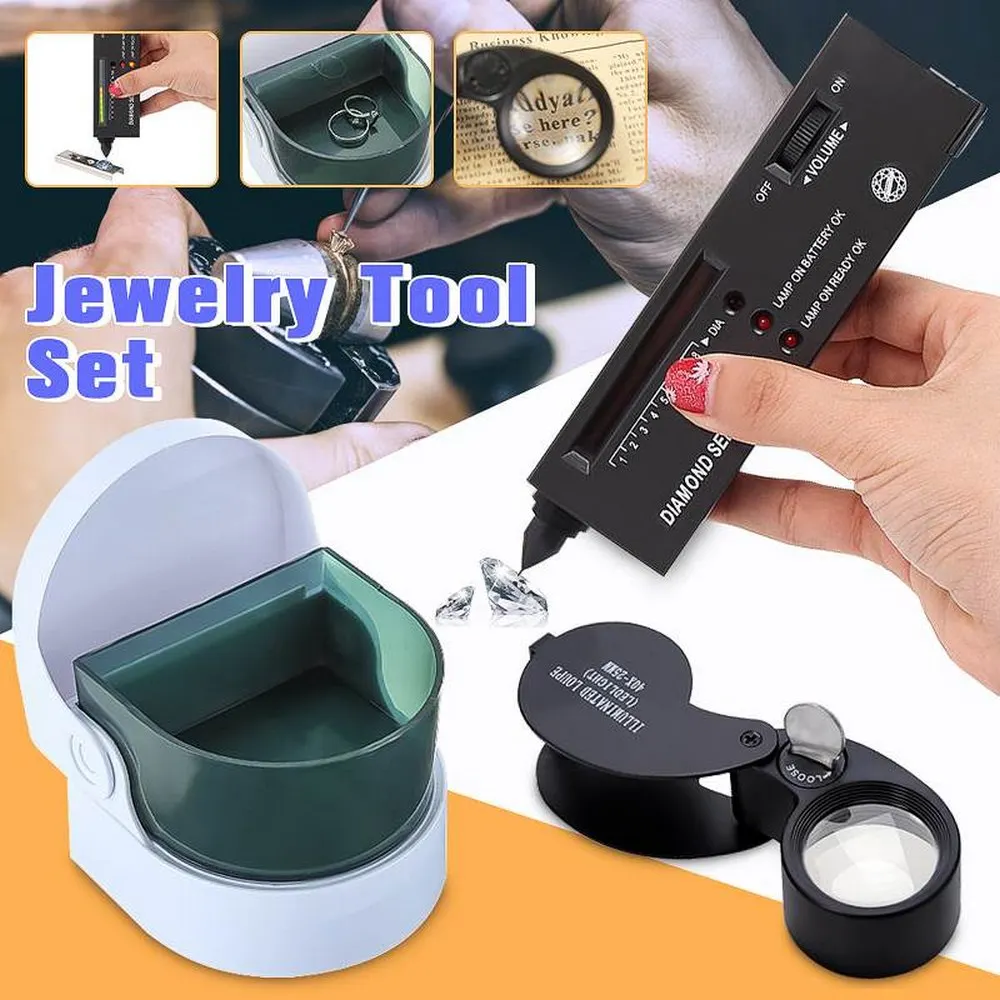 Diamond Tester Selector LED Indicator LCD Jewelry Jade True and False Tester Crystal Diamond Hardness Professional Tester