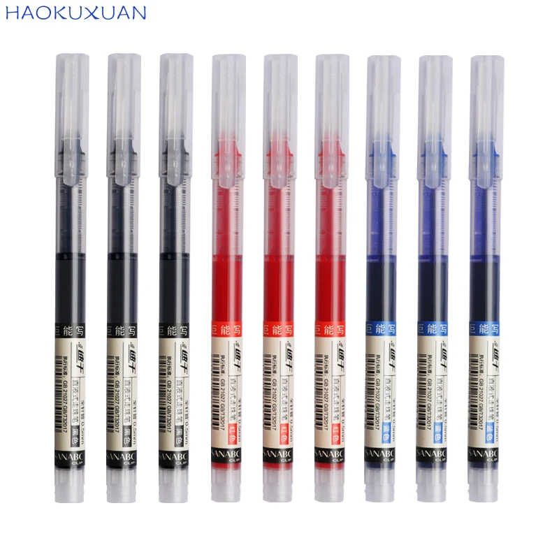 Ballpoint Pen 0.5 Mm Black Blue Ink Pen School Office Student Exam Signature Pens For Writing Stationery Supply Work