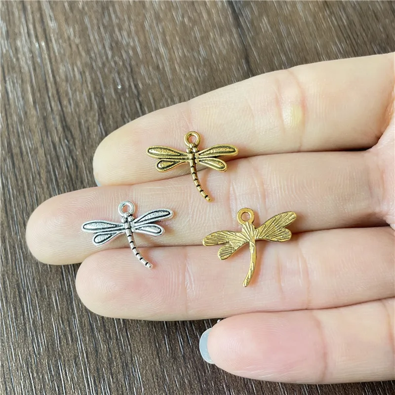 Insect Dragonfly Bio Vitality Pendant for Jewelry Making DIY Bracelet Necklace Accessories Charms Material Wholesale