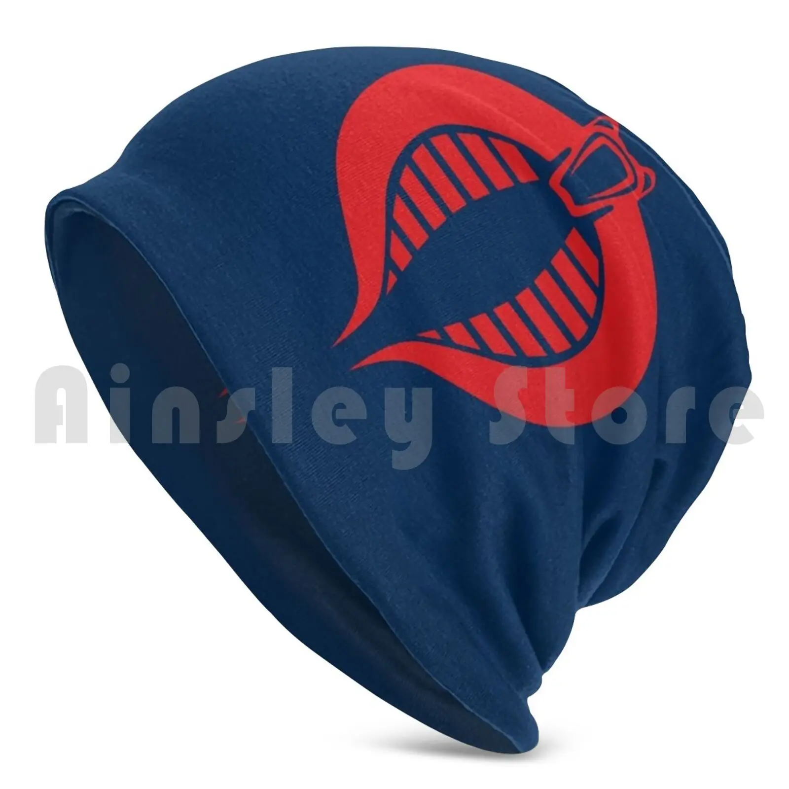Navy Blue / Red Gi Joe Commander Beanies Knit Hat Hip Hop Commander The Enemy Gi Joe Gi Joe Blue Red Navy Navy Blue Navy