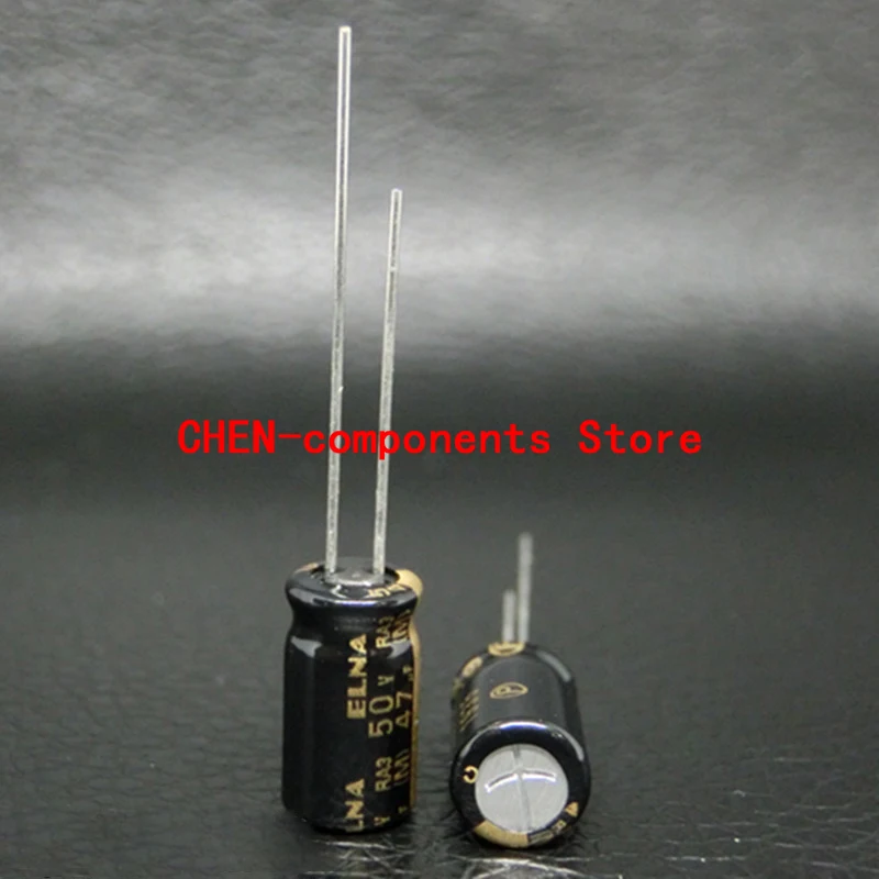 

10PCS Original ELNA RA3 50V47UF P2.5MM 6.3X11MM Audio fever electrolytic capacitor 47uF/50v 85 degrees 47UF 50V