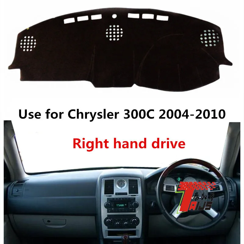 TAIJS Factory Classic Anti UV Polyester Fibre dash covers For cars Chrysler 300C 2004 2005 2006 07 08 09 10 Right Hand Drive