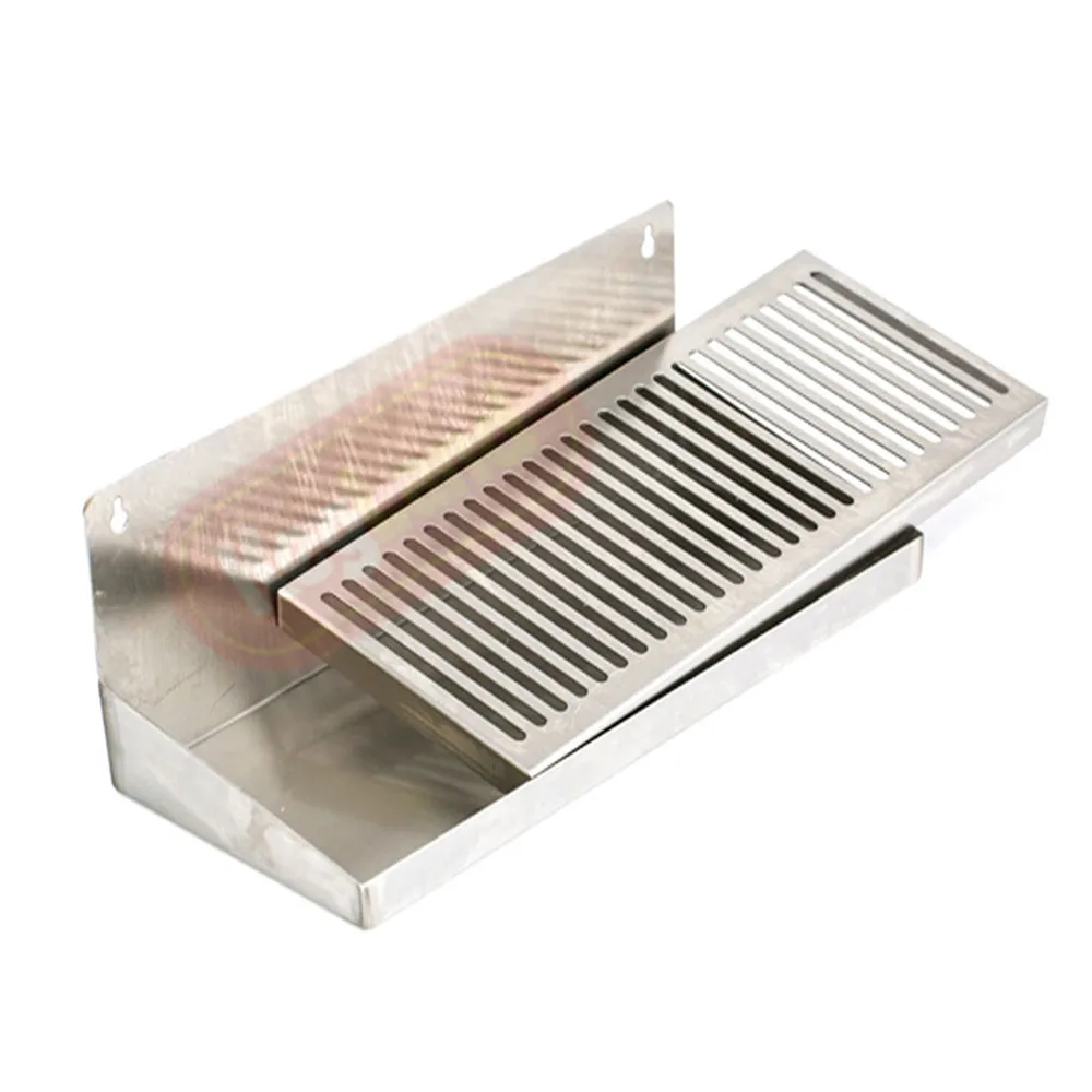 KegLand Drip Tray Stainless Steel, NO Drain Tube, 16\