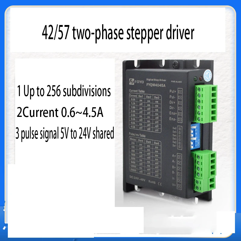 

28/42/57 stepper motor FYQM4045A driver controller current 4.5A40V two-phase 4-wire