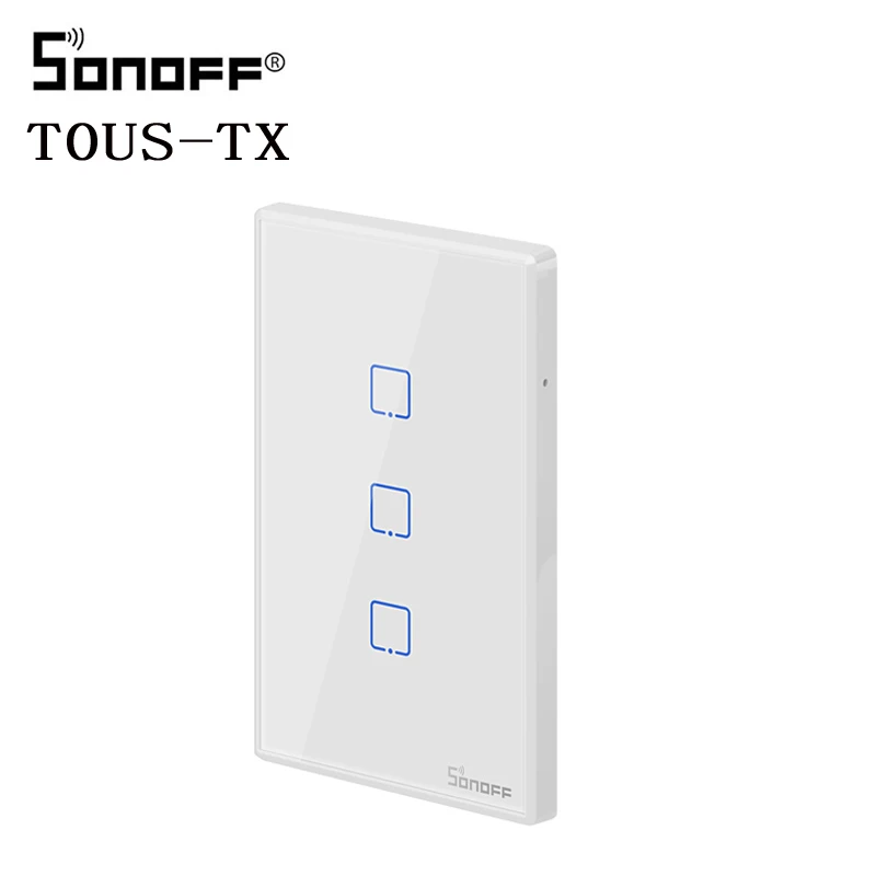 SONOFF T0 TX EU/US สมาร์ท WiFi Smart Switches 1/2/3 GANG สวิตช์ WiFi ไร้สายสำหรับ Alexa google บ้านสมาร์ทบ้านสมาร์ท